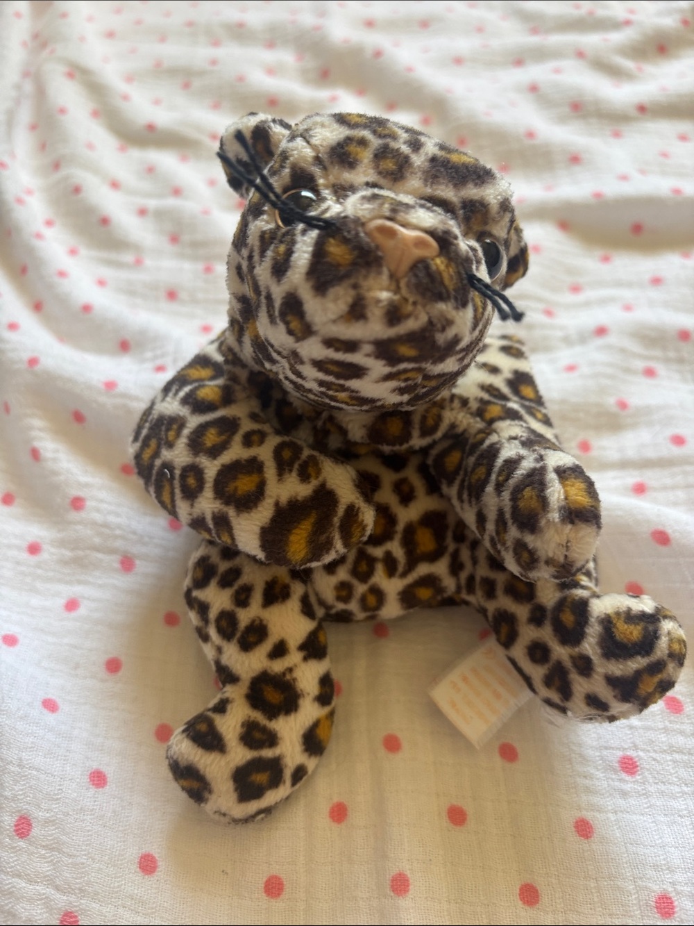 Beanie Baby Freckles Leopard Stuffed Animal - Brown & Black Spotted